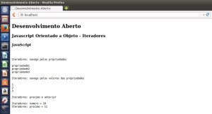 Iteradores - Javascript