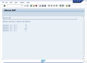 Macros - Abap