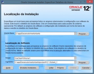 Local da instalação