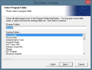 Pasta da Instalação