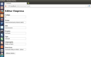 Formulário de Alteração