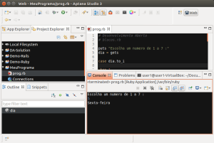 Case - Ruby - console