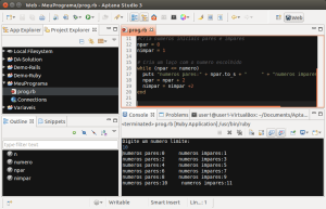While - Ruby - Console