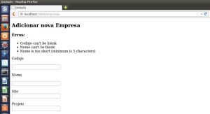 Ruby on Rails - Validações