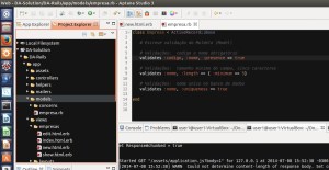 Arquivos Model e View 