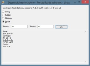 Aplicação - C# - .NET - Windows