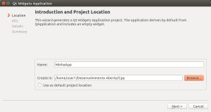 Propriedades do Projeto