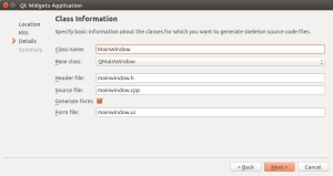 Informações da Classe