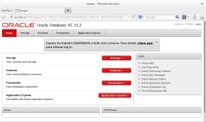 Workspace criado com sucesso