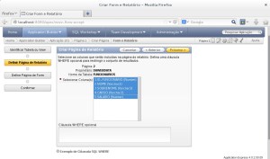 Colunas para exibição