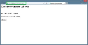 doGet - url - ASP.NET