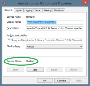 Configuração Tomcat - Instancia Principal
