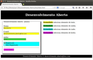 Seletores de Formulários