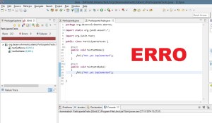 JUnit - Erro