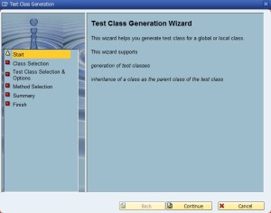 Classe Teste - Wizard