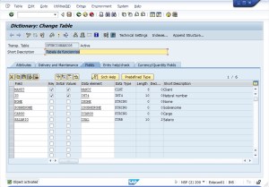 Tabela transparente - ZFUNCIONARIOS