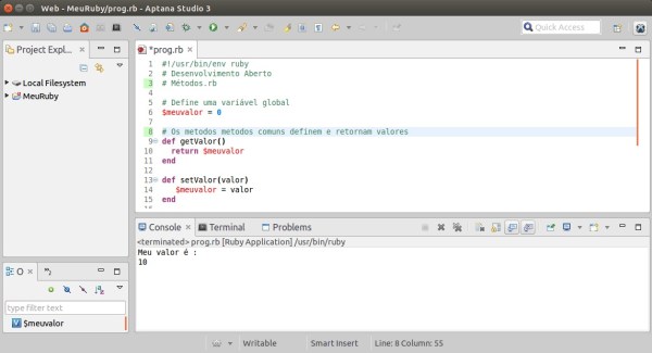 Ruby – Methods – Getter e Setter – Linux | Desenvolvimento Código Aberto