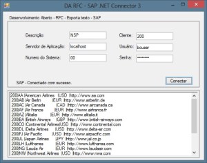 SAP - .NET Connector - Exportando Dados