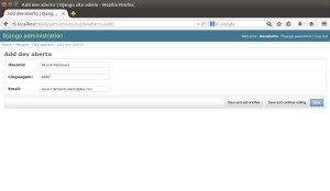 Django - Admin - Inserir