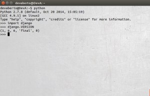 Instalar Django - Versão