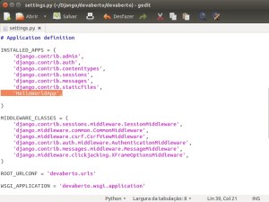 Django - Settings.py