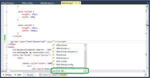 Visual Studio - Pick URL