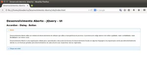 JQuery UI - Aplicação