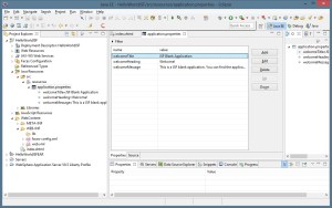 JSF - Application Properties