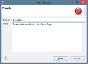 JSF - Add - Propriedades