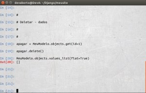 Django - CRUD - Deletar - Dados