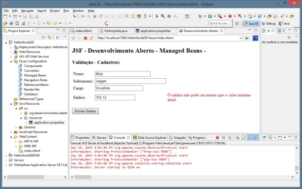 JSF – Validations – Java | Desenvolvimento Código Aberto