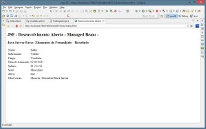 JSF - Resultado