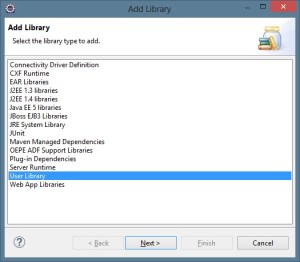 JSF - User Library