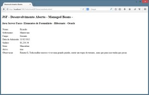 JSF - Resultado