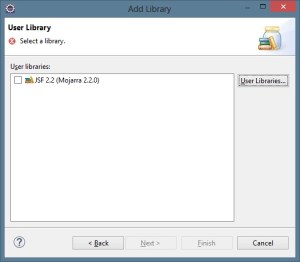 JSF - Add Biblioteca