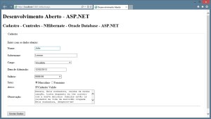 JSF - NHibernate - Oracle
