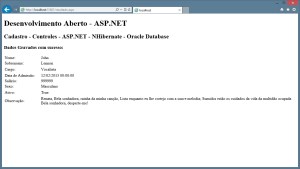 JSF - ORM - Oracle Database