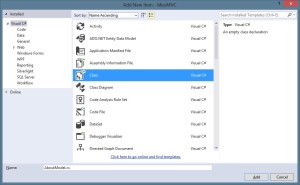 Classe - Modelo -AboutModel