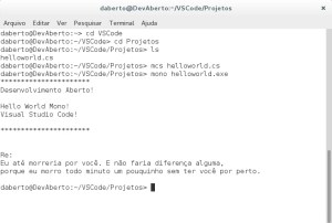 Mono - 4.0 - C# - Programa